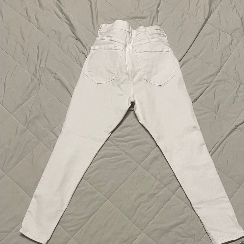Express Cream Button-Fly Pants - Picture 6 of 6